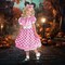 Girl's Minnie Mouse Costume Pink Dress with Polka Dots and Mouse Ears Headband